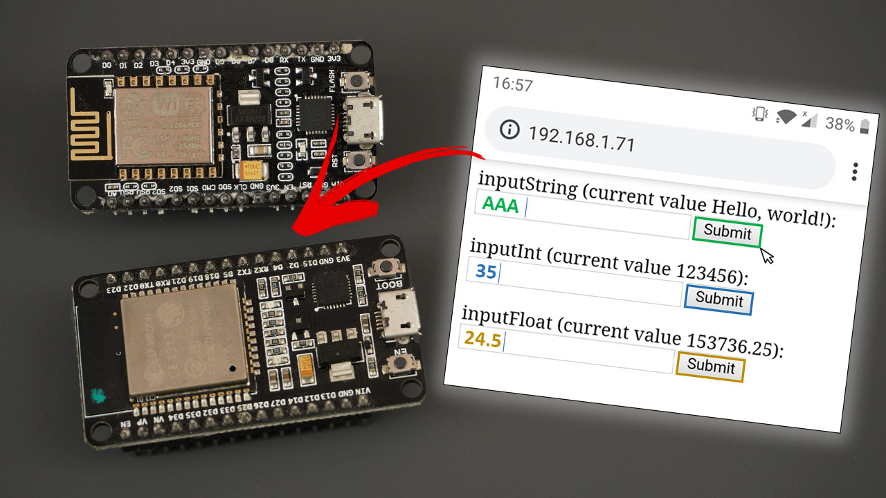 Input Data on HTML Form ESP32/ESP8266 Web Server Arduino IDE | Random Nerd  Tutorials