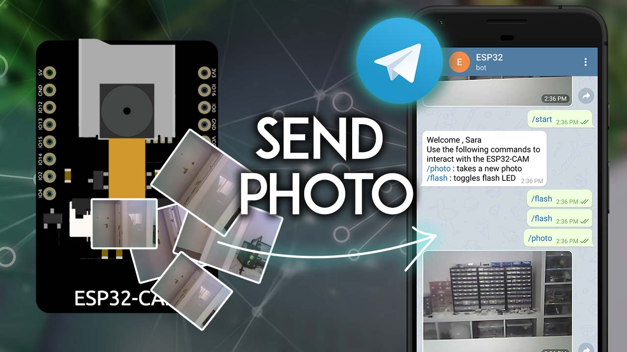 Telegram ESP32 CAM Take and Send Photo Arduino IDE  Random  