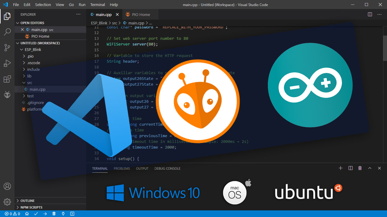 Getting Started with VS Code and PlatformIO IDE for ESP32 and ESP8266 |  Random Nerd Tutorials